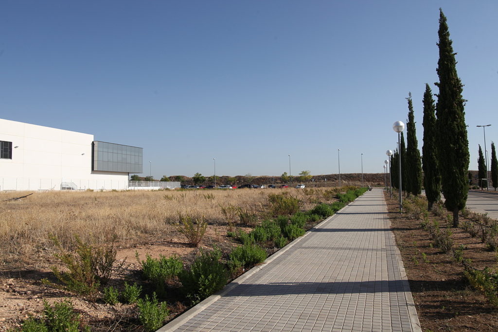 Projected WEDISTRICT test site for a new solar park and biomass boiler in Alcalá, Spain