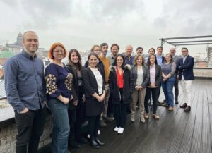 WEDISTRICT consortium on the balcony in Brussels